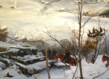 Диорама художника Е.И. Данилевского «Контрнаступление советских войск под Москвой в декабре 1941 года»